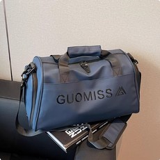 GUOMISSA 乾濕分離運動健身包, 1個, 藍色 乾溼分離+獨立鞋倉, 藍色