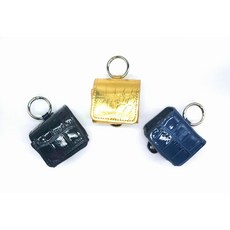 (구뜨샵)악어무늬볼주머니(3종택1) 골프공주머니 원볼주머니 자석형주머니 볼주머니, 네이비, 1개