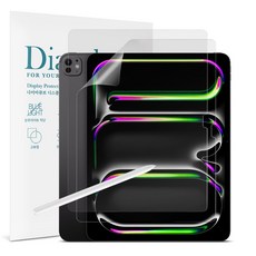 다이아큐브 아이패드 프로 13 M5 M4 (2025 2024) iPad Pro-13 저반사 지문방지 항균 블루라이트차단 액정보호필름 2P 간편부착, 2개