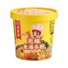 海底撈 泡椒金湯冬粉 沖泡即食, 6個, 137g