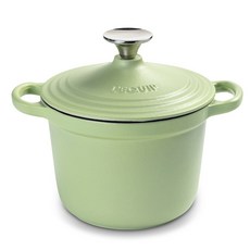 리큅 인덕션 더치오븐 무쇠밥솥 LRI-18, 18cm, 라이트그린, 1개