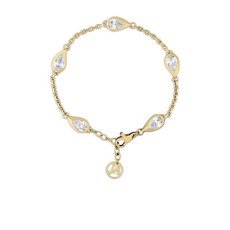 주얼스어피셔나도 미카 14K 골드 페어 셰이프 다이아몬드 브레이슬릿