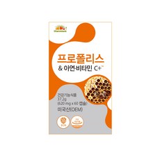 비타민뱅크 프로폴리스 아연 비타민C 플러스 37.2g, 60정, 1개