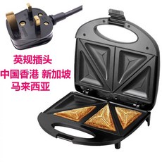 업소용 전기 하트 와플메이커 / 샌드위치 크로플 도넛 기계 브런치 카페 간식 만들기, 홍콩 영국 표준 샌드위치 메이커