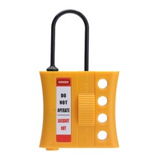 10pcs Hasp Tagout Stop Lockout Lock Out Tag Lockout 나이론 ABS 4 Hole Insulated Loto Safety for 3‑6m, 10