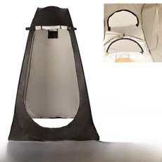 휴대용 야외 낚시 텐트 빠른 설치 보온 프라이버시 탈의실 목욕 쉼터 가정용 캠핑 장비 자외선 차단, 1.5미터 양창 은색 블랙 코팅