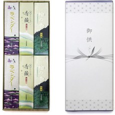 11836671 절향 사찰향 향 법당향 제사향 상중 위로 조의 선물 히노키 3종 백단 외의 시 일본 제조 연기 적게 선물용 불단용 법요 일주기, 히노키·라벤더·아카시아 (포장 외부에 노리시)