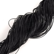 인조가죽 폴딩 레이스끈 2MM - 블랙 100M, 단품