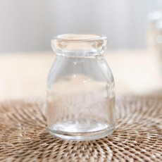 미니 유리 글라스 화병 푸딩 5x7cm 인테리어 장식