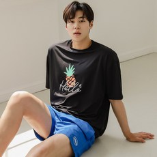 베라프 아임파인 상의 빅사이즈 루즈핏 남자 래쉬가드 M233