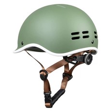 채움다 자전거 헬멧 안전 통학용 도시 라이딩, 1개, 그린 어린이 M 51 55cm