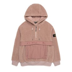 내셔널지오그래픽 N214UHD920 차퍼 우븐 믹스 플리스 뽀글이 후드 티셔츠 DPINK L7K3