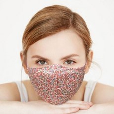꽃마스크 국산 꽃무늬 자외선차단 먼지 산책 단체 kyu+8430yY, 동백블루, 본상품선택