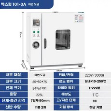 실험실 오븐 고온 챔버 소형 내부 아연 송풍 온도 항온기 배양기 산업용, 60x50x75 아연 도금+101-3A