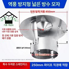 스테인리스 연통 레인 화목난로 뚜껑 굴뚝 캡 커버 삿갓, 올리브그린 201 방풍 스테인리스스틸 250