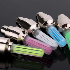 자전거 휠 라이트 안전등, 2개, 옐로우