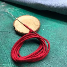 두꺼운 흰색/빨간색 1 미터 길이 바늘 Zorro 라이터 및 대부분의 오일 라이터 교체 액세서리 용 순수 코튼 심지, d 1Meter