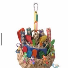 金瑞成鳥園 歡樂野餐籃 美國進口 訓練抓握能力 滿足啃咬天性 激盪腦力發展 適合中小型鳥, 1個