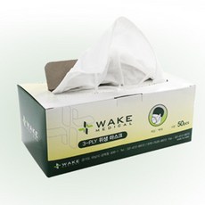 수술장갑 웨이크 3ply 일회용 위생 마스크 WK-315 50매 덴탈 수술모자용품, 1개