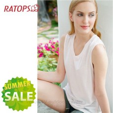 RATOPS 女 透氣 涼感 V領快乾排汗背心 DE7012