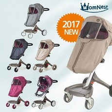 맘네스트 스토맘 익스플로리 사계절 유모차커버, 블랙멜란지, 1개