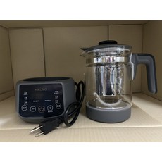 HIKUMO 日云家電 智能溫控玻璃養生壺 1.2L 304不鏽鋼濾網 高硼矽玻璃