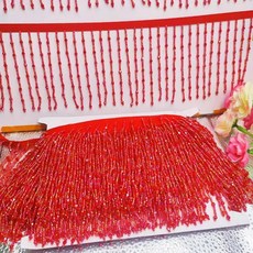 높이 크리스탈 태슬 비즈 레이스 트림 장식 신발 장식품 커튼