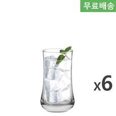 6p BOX 오션글라스 알로하 하이볼 280ml B01709 알로하 주스잔, 6개, 투명