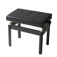 아파트 흡수 차음재 층간 진동 카페트, 1개, T. 검은색 조절식 피아노 의자