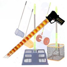 탁구공 수거기 집게 캐쳐 회수기 네트 수집기 용품 탁구 흡입기 볼, 1개, H_탁구 공 흡입기 + 100개 공