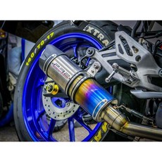 PR2 YAMAHA YZF-R15 V3 專用排氣管, 白鐵,無