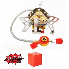 캠핑왕국 3 화구 로켓붐 스토브 캠핑버너, 1개