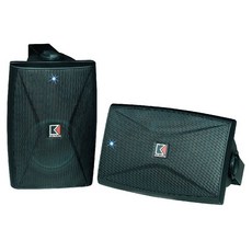 AudioKing 高傳真音響【OK-66】小型專業喇叭 (黑、白二色可選) 二音路二單體, 黑色