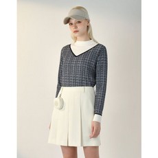 닥스골프 [PREMM] 블랙믹스 트위드조직 니트 풀오버 DNSW4C655BK