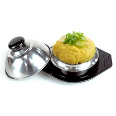 국내산 인덕션(IH) 스텐 폭탄 계란찜 가마솥 1-2인, 1세트, 13cm