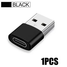 1-5PCS 유형 C-USB OTG 어댑터 C 남성-마이크로 여성 변환기 Macbook Samsung Huawei XiaomiTypeC OTGAdapt, 03 USB Black 1PCS