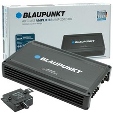 BLAUPUNKT AMP2002PRO 자동차 오디오 2채널 풀 레인지 2옴 안정적인 앰프 앰프 최대 2000와트 슬림하고 컴팩트, BLAUPUNKT AMP2002PRO 자동차 오디오 2