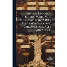 (영문도서)Milton Records; Births Marriages and Deaths 1662-1843 Alphabetically and Chro... Hardcover, Hutson Street Press, English, 9781025162621