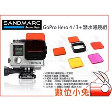 SANDMARC GoPro Hero 潛水濾鏡組 (5片裝) 水中偏光鏡 SM-219 浮潛配件