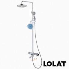 【LOLAT 羅力】恆溫SPA淋浴水龍頭 一指切換 鉻, 1個