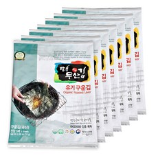 장흥무산김 구운김(5매) 7봉 유기인증 무조미김, 7개