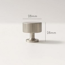 황동 니켈 캐비닛 손잡이와 손잡이 선형 널링 서랍 침실 주방 찬장 하드웨어, c-3708-28, 1개