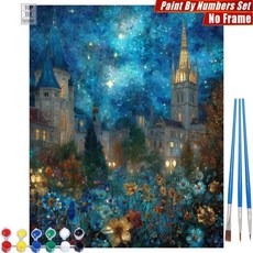 컬러풀 트리 디지털 유화 나무잎 산맥 거실 벽장식 선물, 10. S1124390