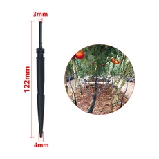 50개 곡선 화살표 드리퍼 3/5mm 직선 마이크로 드립 관개 발사기 온실 식물 화분 액세서리, 03 0261