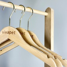 강아지 옷걸이 원목 논슬립 반려견 애견, 5개