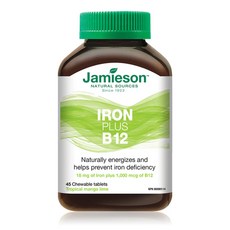 자미에슨 Iron Plus Vitamin B12 철분 비타민B12 45정, 1개