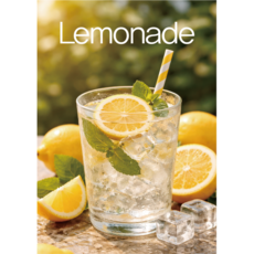 레몬 에이드 감성 사진 포토 액자 홈인테리어 방꾸미기 카페 포스터 A2 A3 A4 01, 02