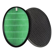 YEER醫悅氛芳 空氣清淨機濾芯 適用LG大白 PS-309WI PS-W309W AS401WWJ1 AS401WWL2, 1個, 三重認證綠色濾網層1片+蜂巢活性炭網層1