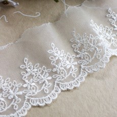 자투리 망사레이스 청혼 백아이보리, 1개