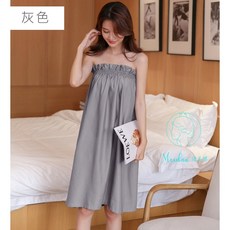 Meidan 諾美得 美容院專用水洗棉浴裙 親膚薄款客人服 灰色鬆緊帶設計 兩種款式可選, 1個, 灰色(鬆緊帶)